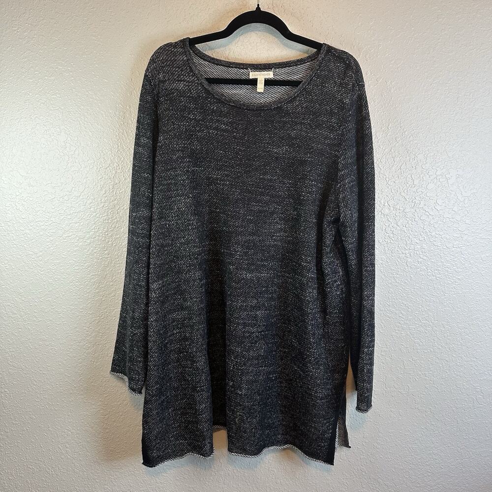 Eileen Fisher Black Long Sleeve Blouse